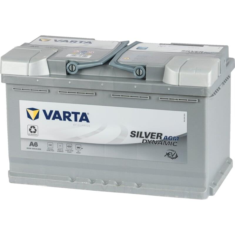 Varta Batterie 12 V, 80 Ah, 800 A Varta Silver Dynamic AGM 580901080D852