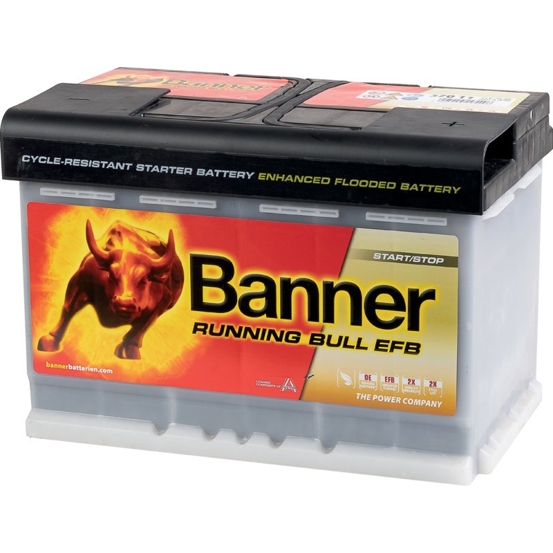 Banner Batterie 12 V, 75 Ah, 700 A, Banner Running Bull Pro, EFB Start/Stop, 57511
