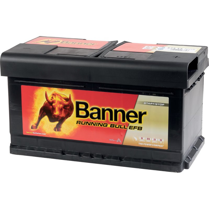 Banner Batterie 12 V, 75 Ah, 730 A, Banner Running Bull, EFB Start/Stop, 57512