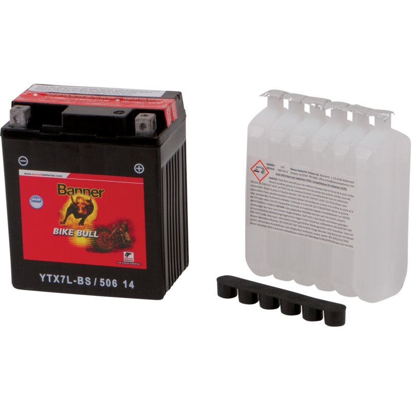 Banner Batterie 12 V, 6 Ah, 100 A, Banner Bike Bull AGM, 50614