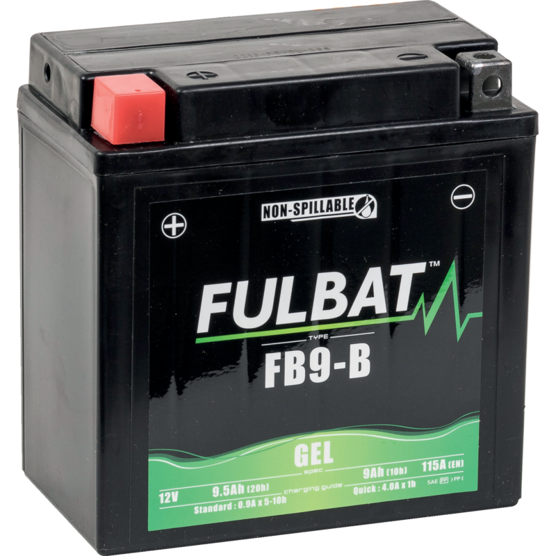 Fulbat Batterie 12 V, 9 Ah, 115 A, Fulbat Gel, FB9 - B FB9-B