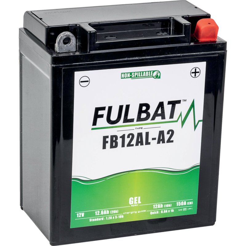 Fulbat Batterie 12 V, 12 Ah, 150 A, Fulbat Gel, FB12AL - A2 FB12AL-A2