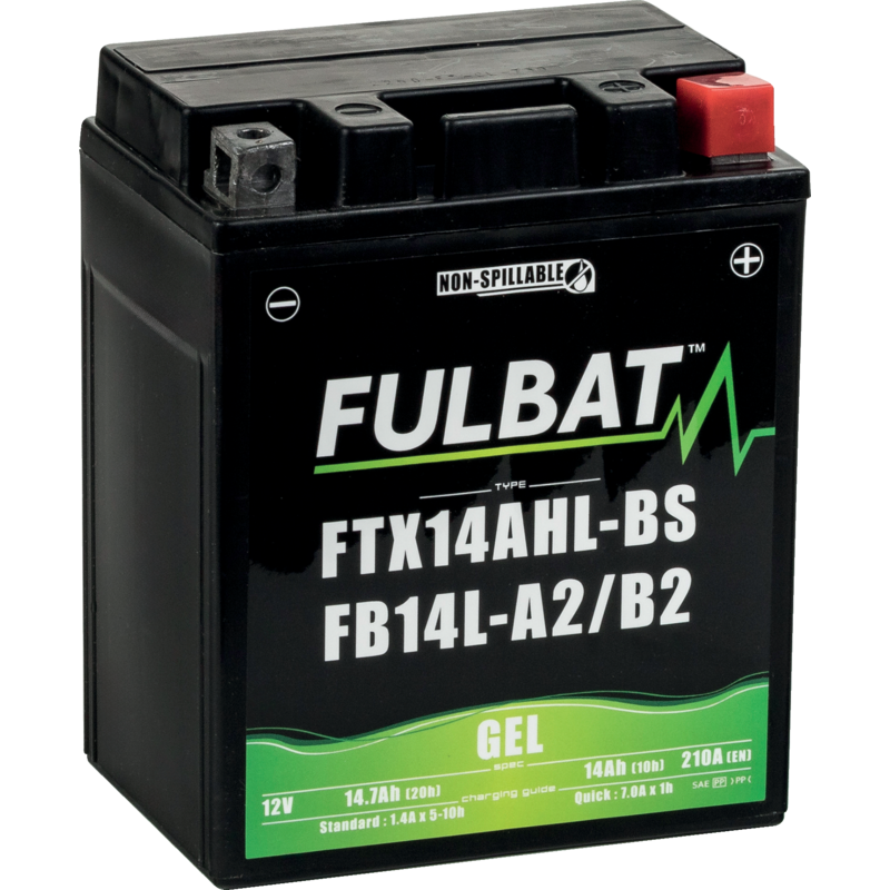 Fulbat Batterie 12 V, 14 Ah, 210 A, Fulbat Gel, FB14L - A2 FB14L-A2