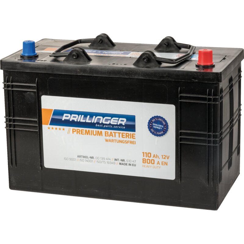 Prillinger Premium Batterie 12 V, 110 Ah, 800 A, Premium, 61047