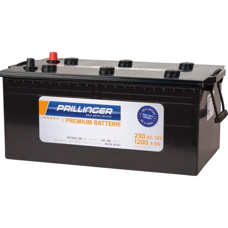 Prillinger Premium Batterie 12 V, 230 Ah, 1200 A Premium, 73011