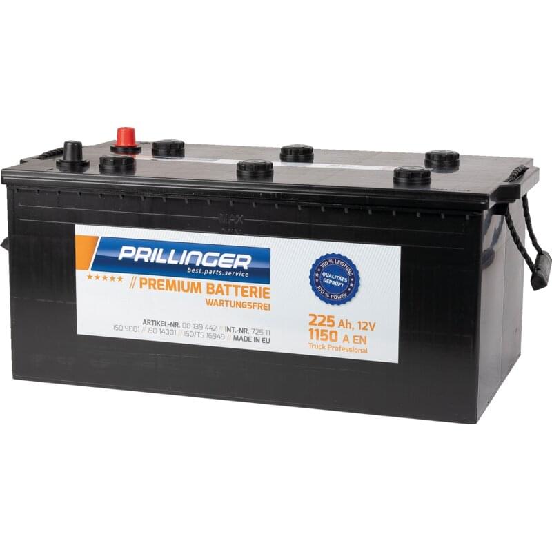 Prillinger Premium Batterie 12 V, 225 Ah, 1150 A, Premium Truck Professional, 72511
