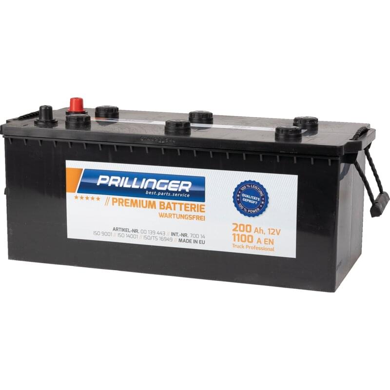 Prillinger Premium Batterie 12 V, 200 Ah, 1100 A, Premium Truck Professional, 70014