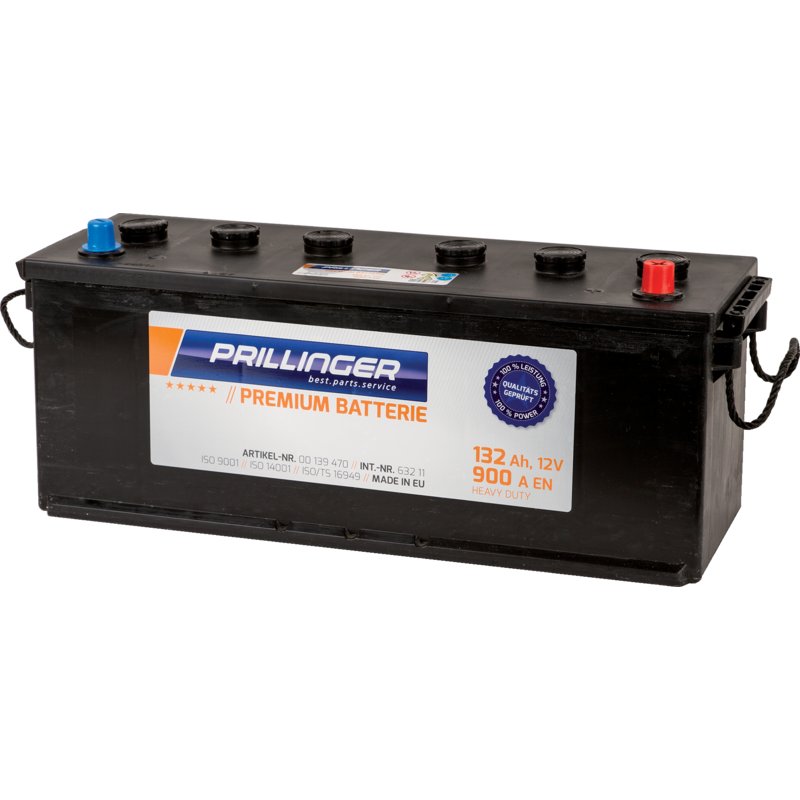 Prillinger Premium Batterie 12 V, 132 Ah, 900 A, Premium, 63211