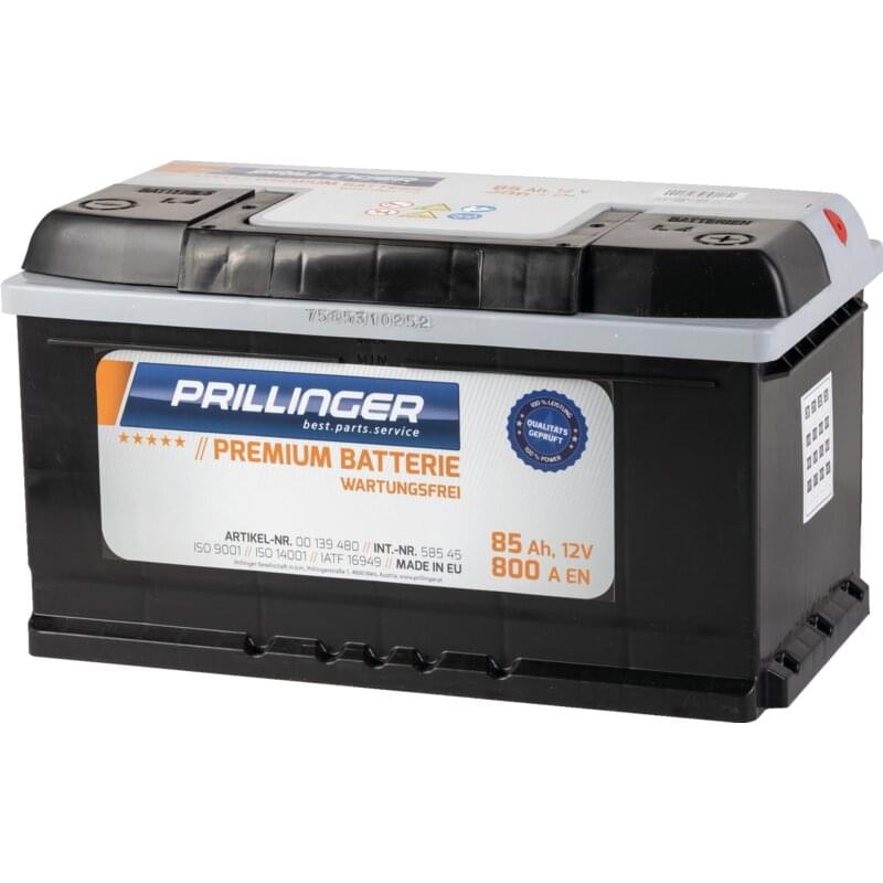 Prillinger Premium Batterie 12 V, 85 Ah, 800 A, Premium, 58545