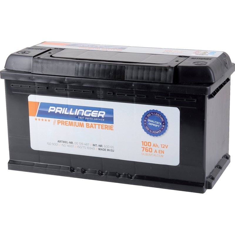 Prillinger Premium Batterie 12 V, 100 Ah, 760 A, Premium, 60065