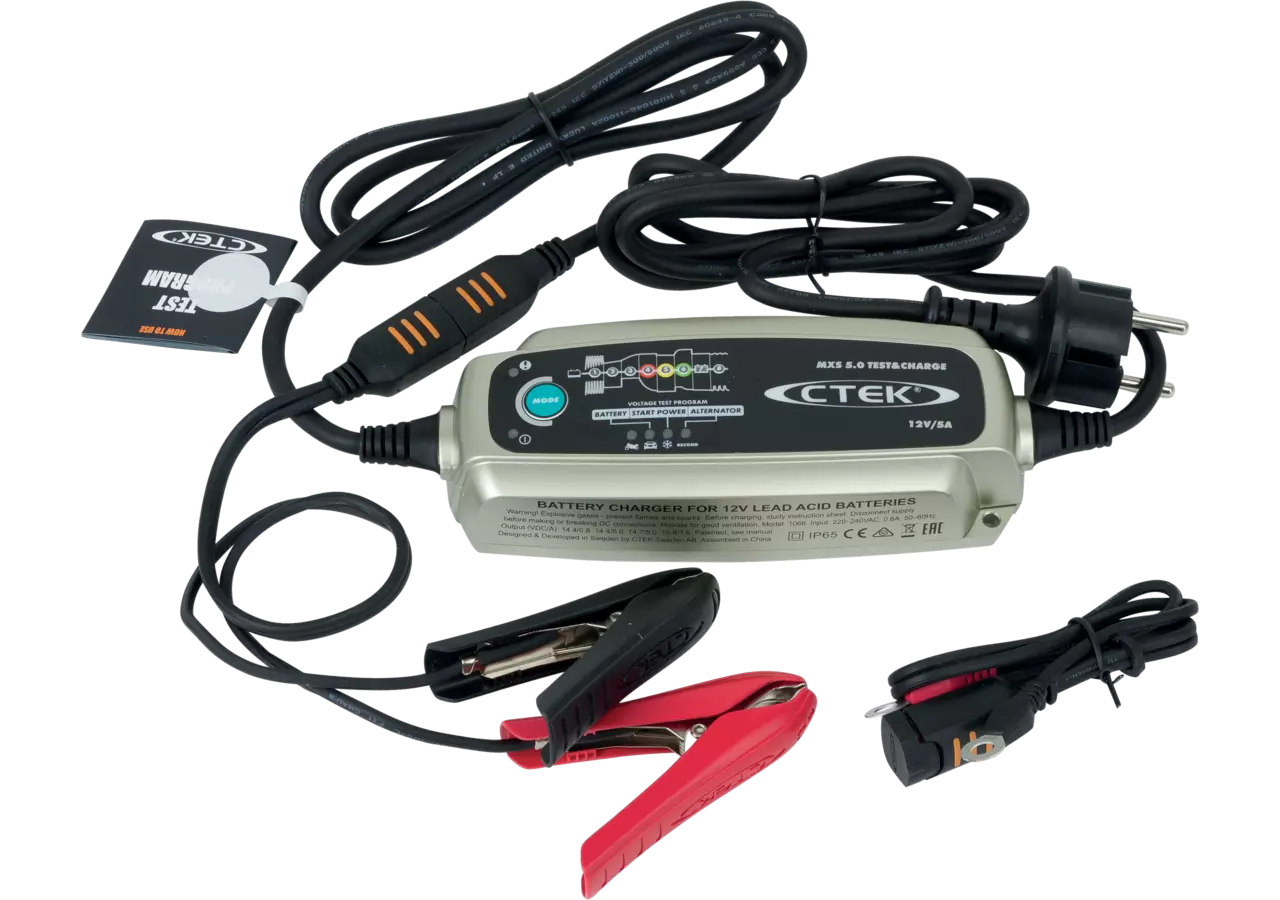 Ladegerät 12 V, 5 A, Ctek, MXS 5 Test & Charge Ctek