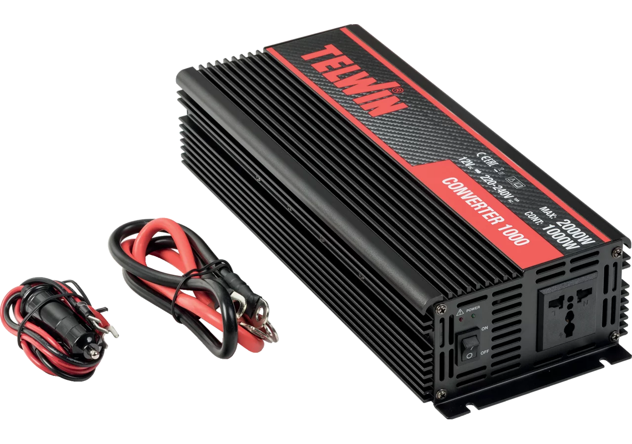 Converter von 12V / 230V, Maximal 1000W Telwin