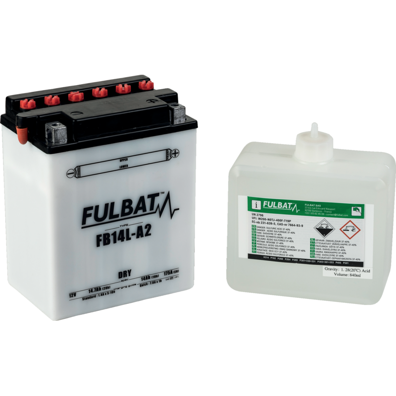 Fulbat Batterie 12 V, 14 Ah, 175 A, Fulbat, FB14L - A2 514 11 CB 14L-A2