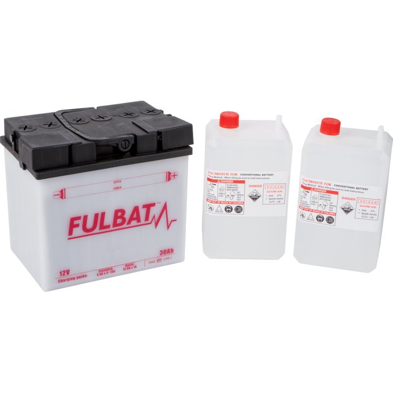 Fulbat Batterie 12 V, 30 Ah, 300 A, 53034 530 34