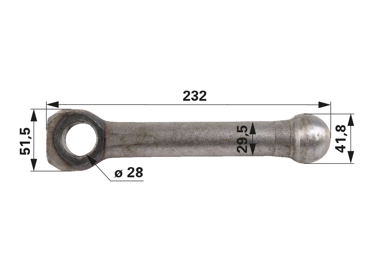 Kolbenstange – passend für Steyr 190 730015 GartenShop24