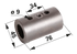 ZF Schiebemuffe Allradwelle vorne 76 x 45 mm 21 Zähne anstelle von Steyr 133700420715 ZF