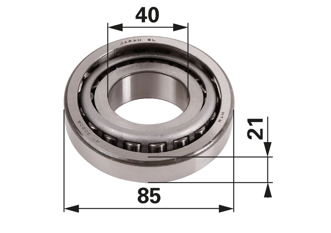 CNH Rollenlager 40 x 85 x 21 mm anstelle von Steyr 153700220036 CNH