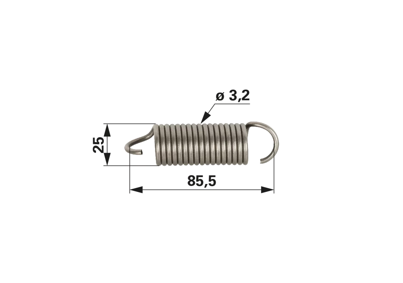 Feder für Kupplungs-/Bremspedal anstelle von Fendt 275100070081 GartenShop24 - Hochwertige Gartengeräte