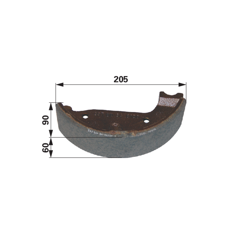 Knott Bremsbacke 205 x 60 x 90 mm 133700340912 – Betriebsbremse