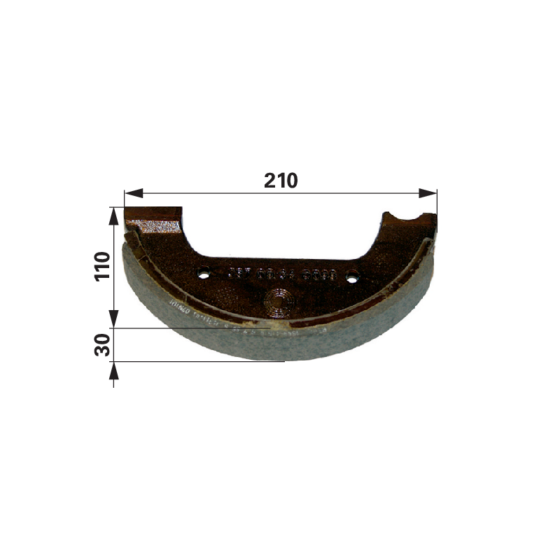 Knott Bremsbacke 210 x 30 x 110 mm 133700340913 – Feststellbremse