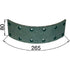 Steyr Bremsbelag vorne, 265 x 80 x 7 mm