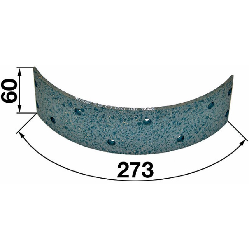 Steyr Bremsbelag hinten, 273 x 60 x 5 mm