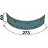Steyr Bremsbelag hinten, 273 x 60 x 5 mm
