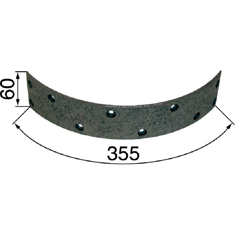 Steyr Bremsbelag vorne, 355 x 60 mm
