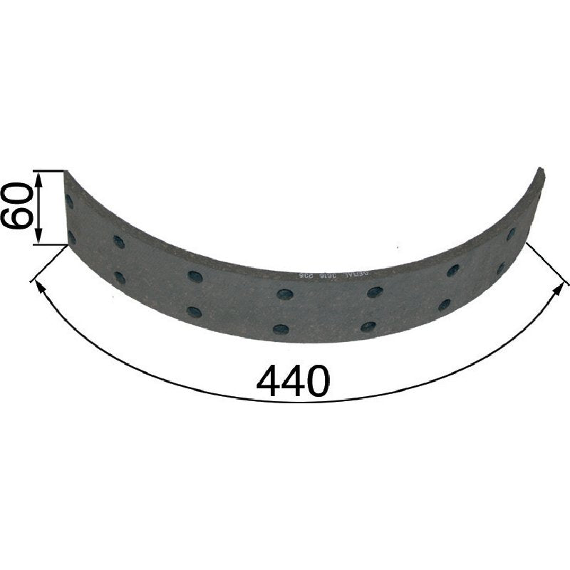 Steyr Bremsbelag hinten, 440 x 60 x 8 mm