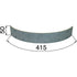 Steyr Bremsbelag hinten, 415 x 50 x 6 mm