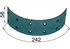 Bremsbelag hinten 242 x 58 x 5 mm passend für Steyr GartenShop24 - Hochwertige Gartengeräte