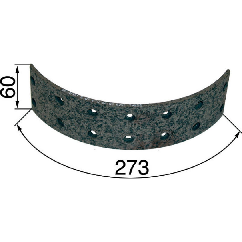 Steyr Bremsbelag hinten, 273 x 60 x 5 mm