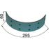 Steyr Bremsbelag 295 x 60 x 6 mm 1288340701 – hinten