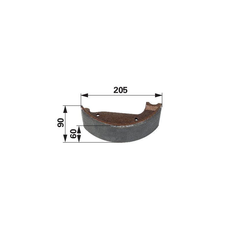 Steyr Bremsbacke 205 x 60 x 90 mm 133700340912