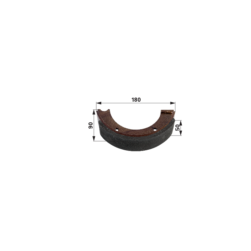 Steyr Bremsbacke 180 x 50 x 90 mm 131700340014
