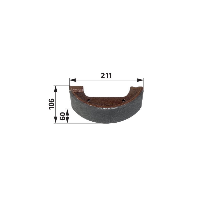 Steyr Bremsbacke 211 x 60 x 106 mm 133700340914