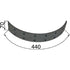 Steyr Bremsbelag 440 x 70 mm 11800340118