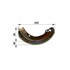 Steyr Bremsbacke für hydraulische Betätigung 1295340901
