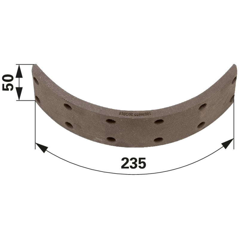 Steyr Bremsbelag 235 x 50,5 x 8 mm – hinten zu 00 145 106
