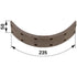 Steyr Bremsbelag 235 x 50,5 x 8 mm – hinten zu 00 145 106