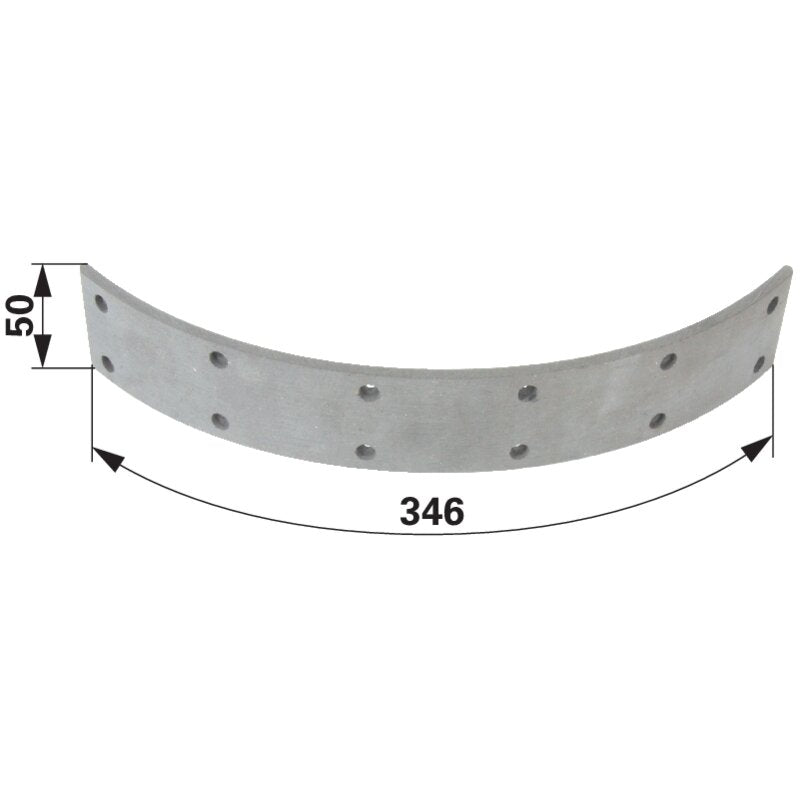 Bremsbelag 346 x 50 mm