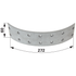 Case IH Bremsbelag 272 x 60 mm 3226414 – zum Nieten
