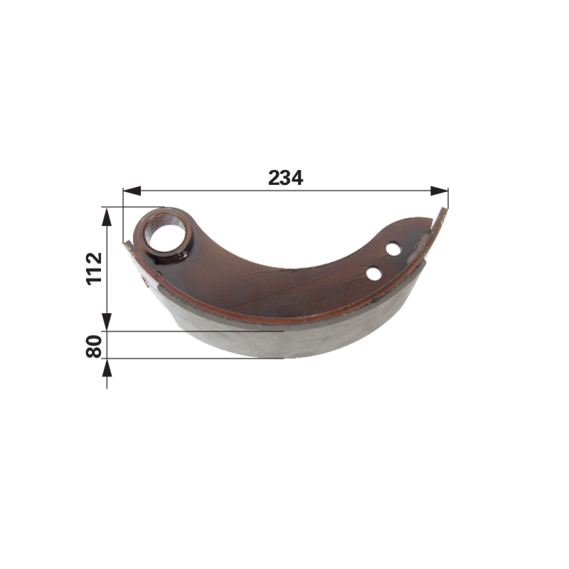 Bremsbacke 234 x 80 x 112 mm