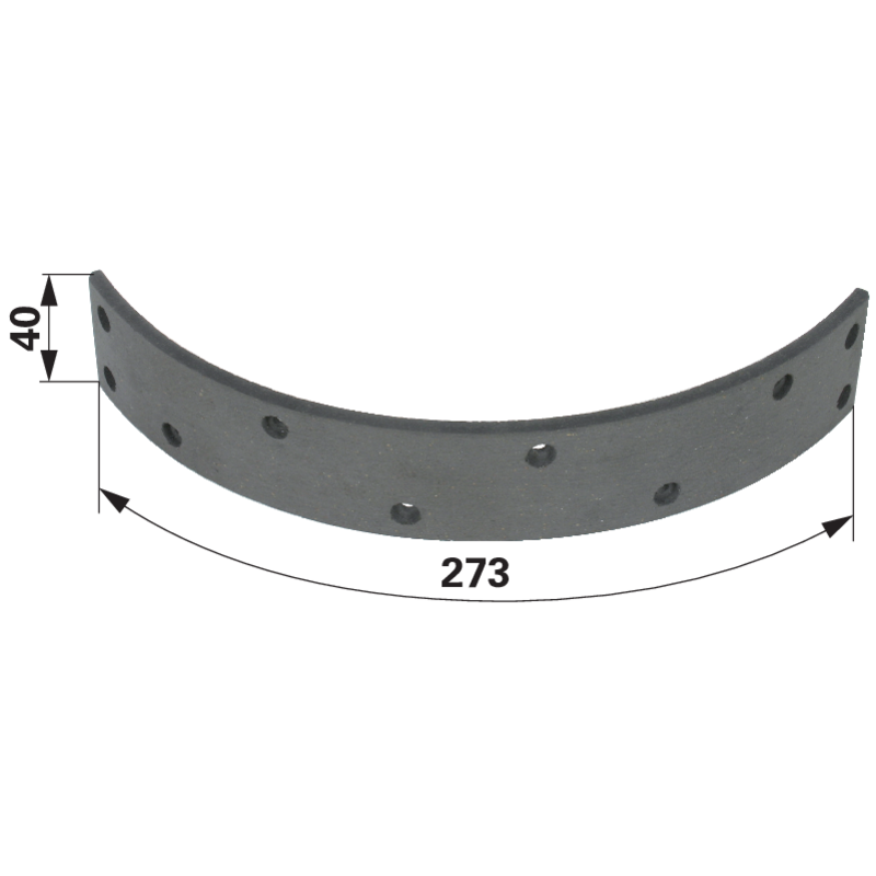 Case IH Bremsbelag 273 x 40 x 5,3 mm 3141952