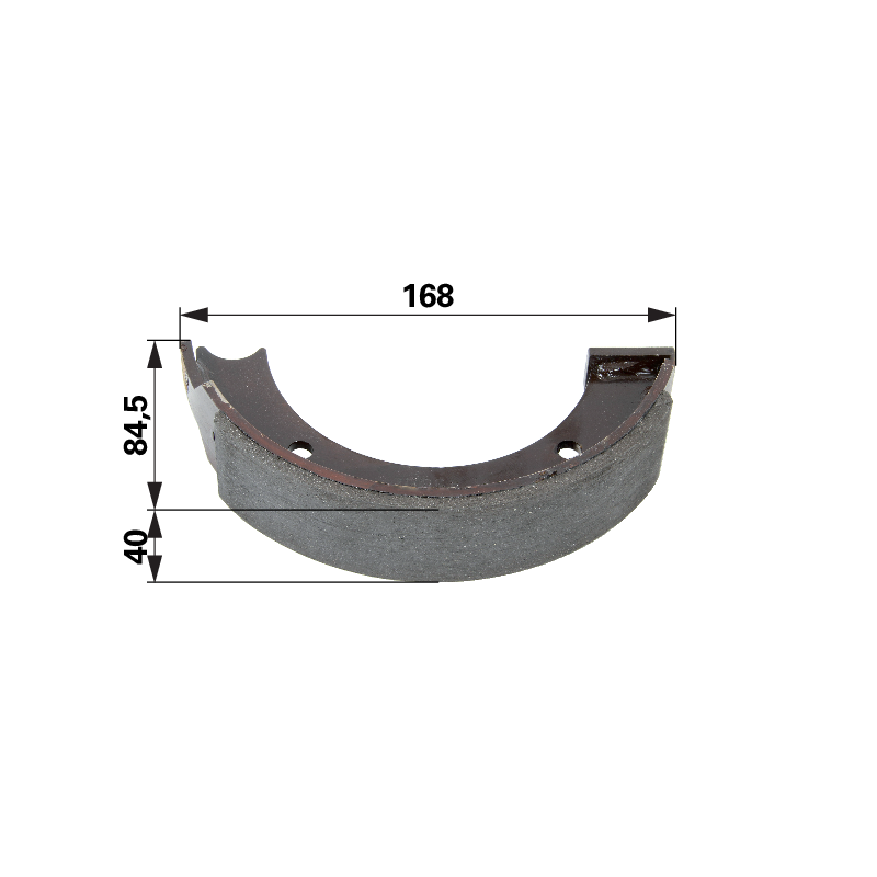 Fendt Bremsbacke 168 x 84,5 x 40 mm 199100150100