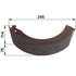 Fendt Bremsbacke vorne rechts, 245 x 75 x 114 mm 192101070040