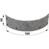 Lindner Bremsbelag 188 x 40 x 4,5 mm 3200995
