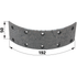 Lindner Bremsbelag 192 x 50 x 5 mm 3200994