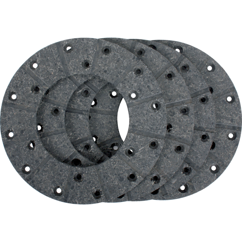 Bremsbelagsatz mit Nieten, AD 178 x 100 x 5 mm – Satz + Nieten