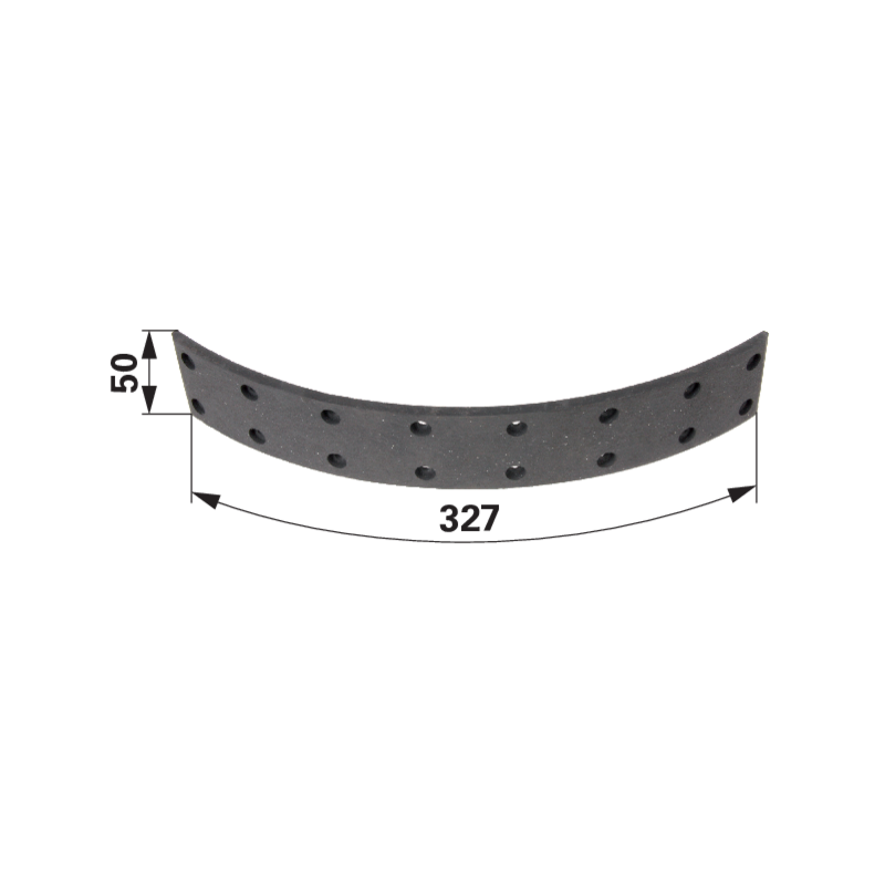 Deutz Bremsbelag 327 x 50 x 6 mm – lang